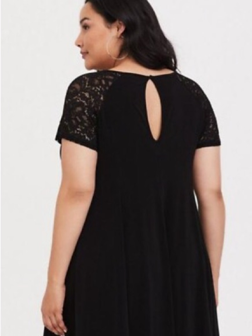 Torrid lace sleeve dress black size 2X